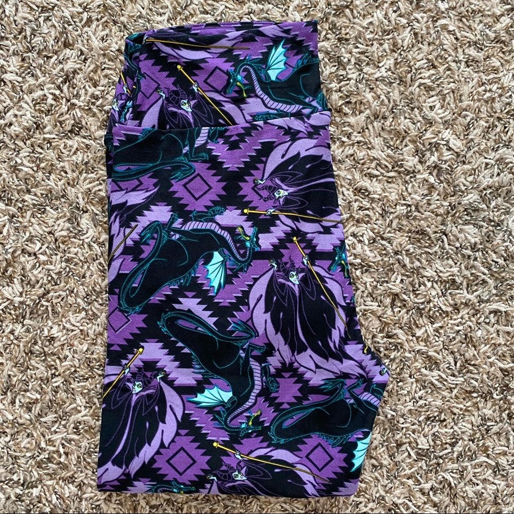 NWOT LuLaRoe Disney OS Maleficent Leggings